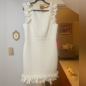 Eliza J Ruffle Trim Dress